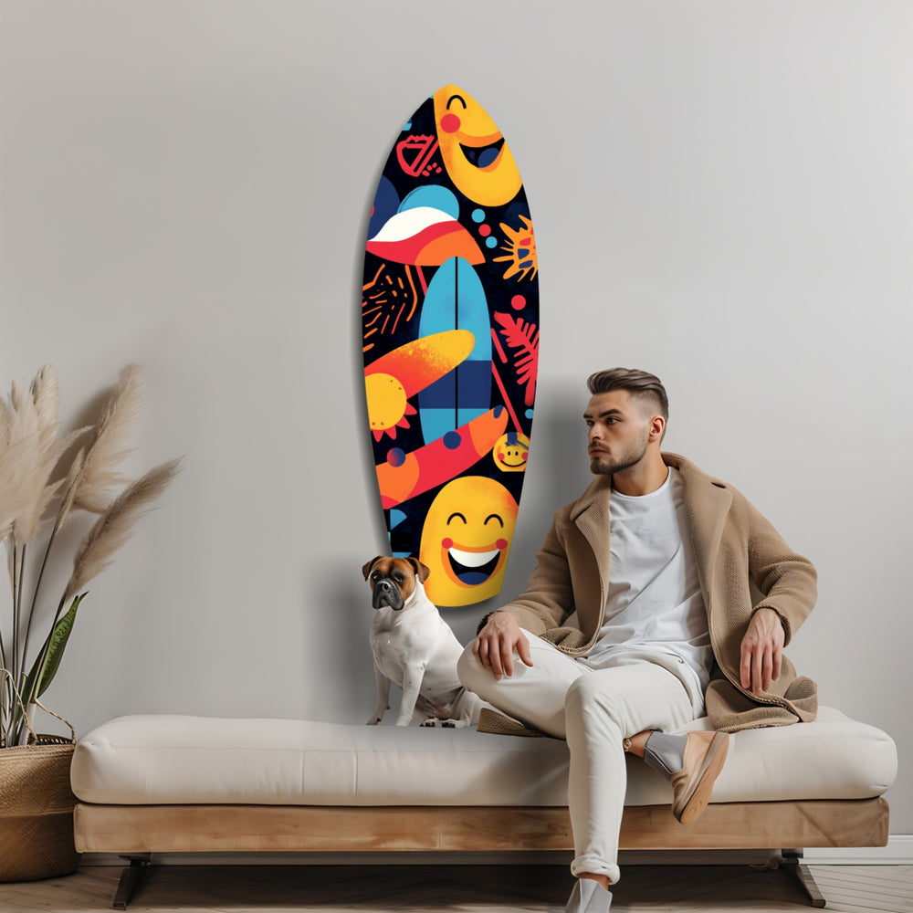 Summer Vibe Glass Wall Art.
