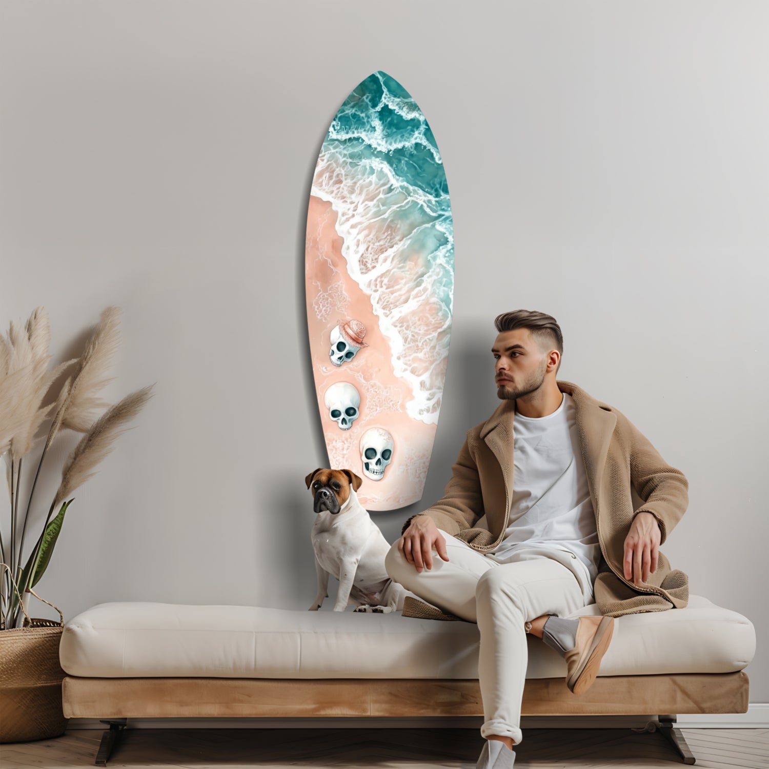 Seashore Glass Wall Art.