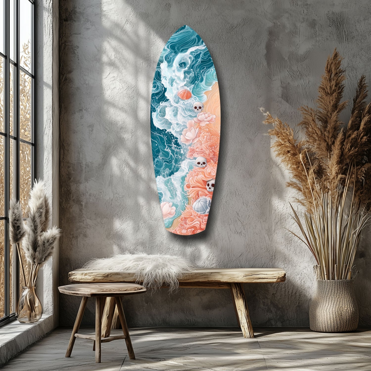 Eternal Tides  Glass Wall Art.