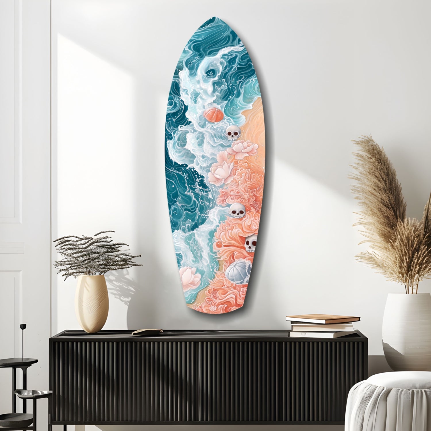 Eternal Tides  Glass Wall Art.