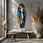Cubist Muse Glass Wall Art.