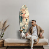 Floral Madonna Glass Wall Art.
