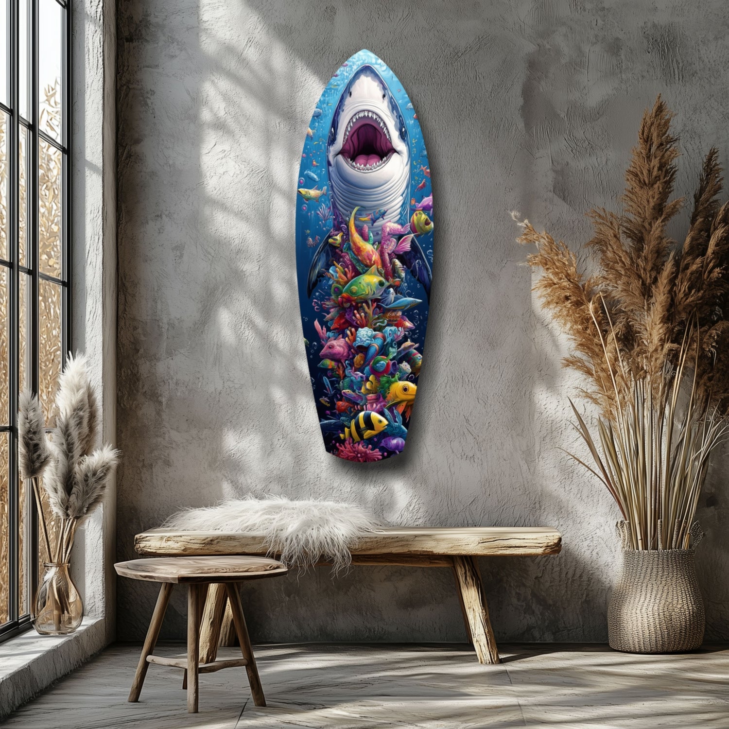 Beneath the Predator Glass Wall Art.