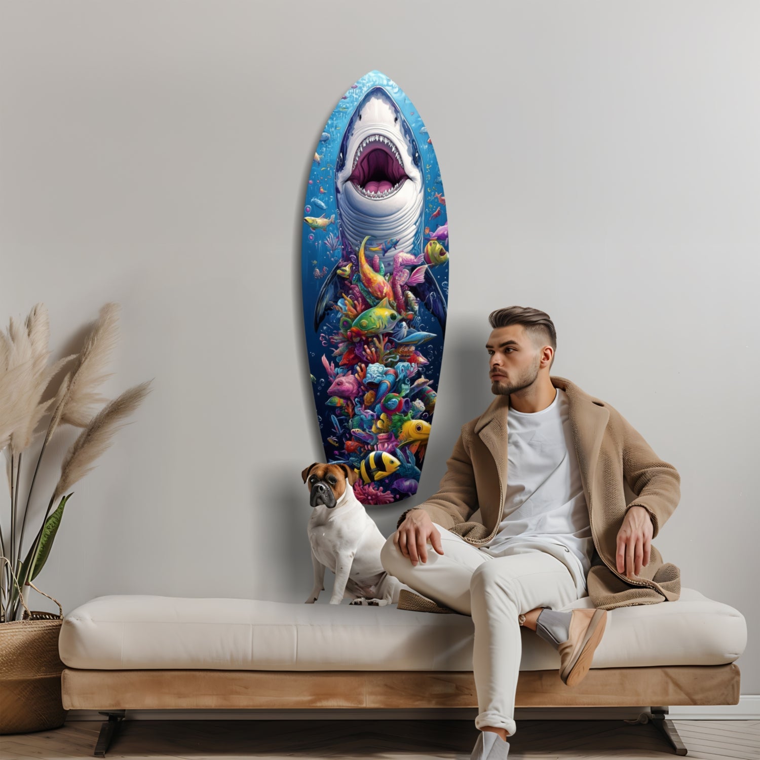 Beneath the Predator Glass Wall Art.