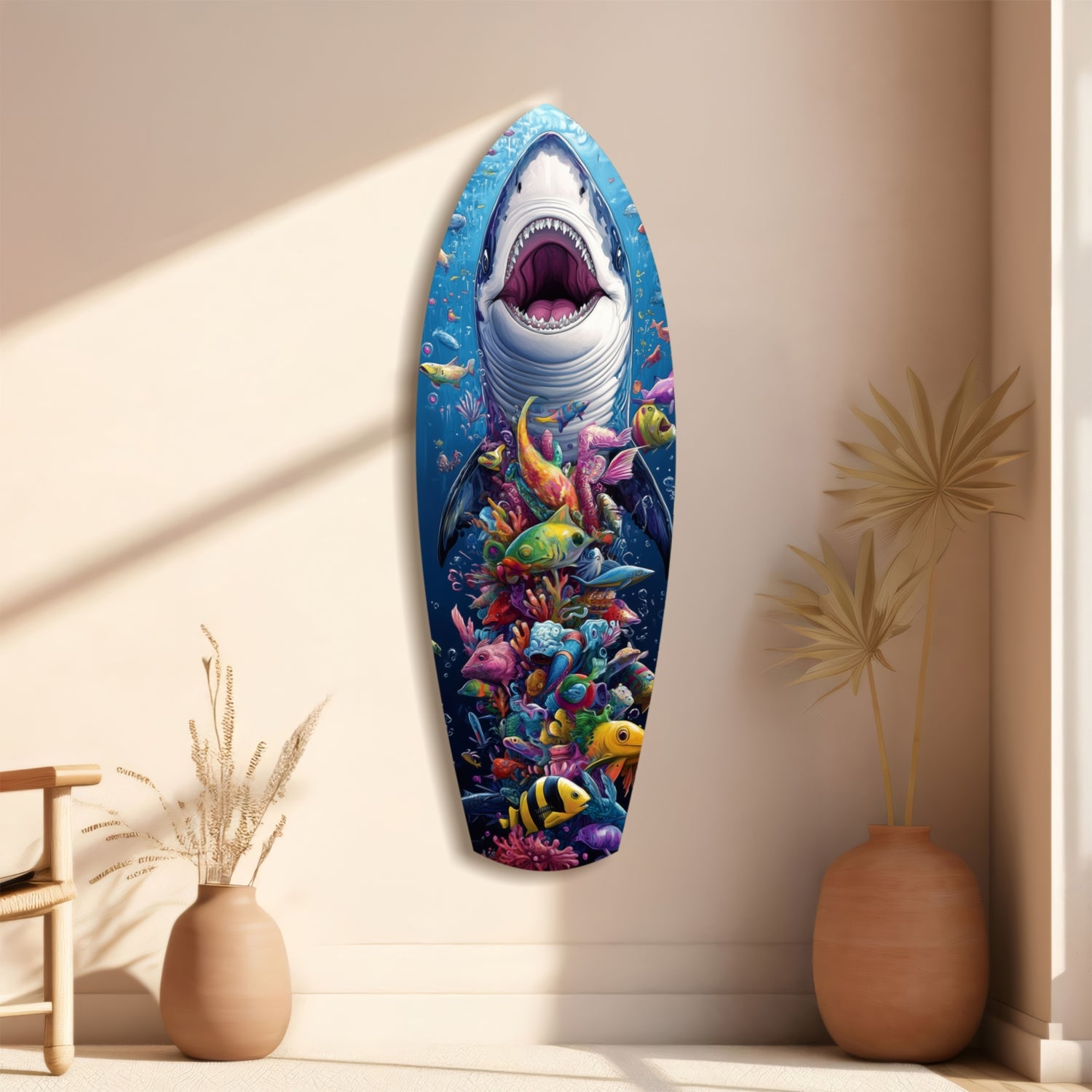 Beneath the Predator Glass Wall Art.