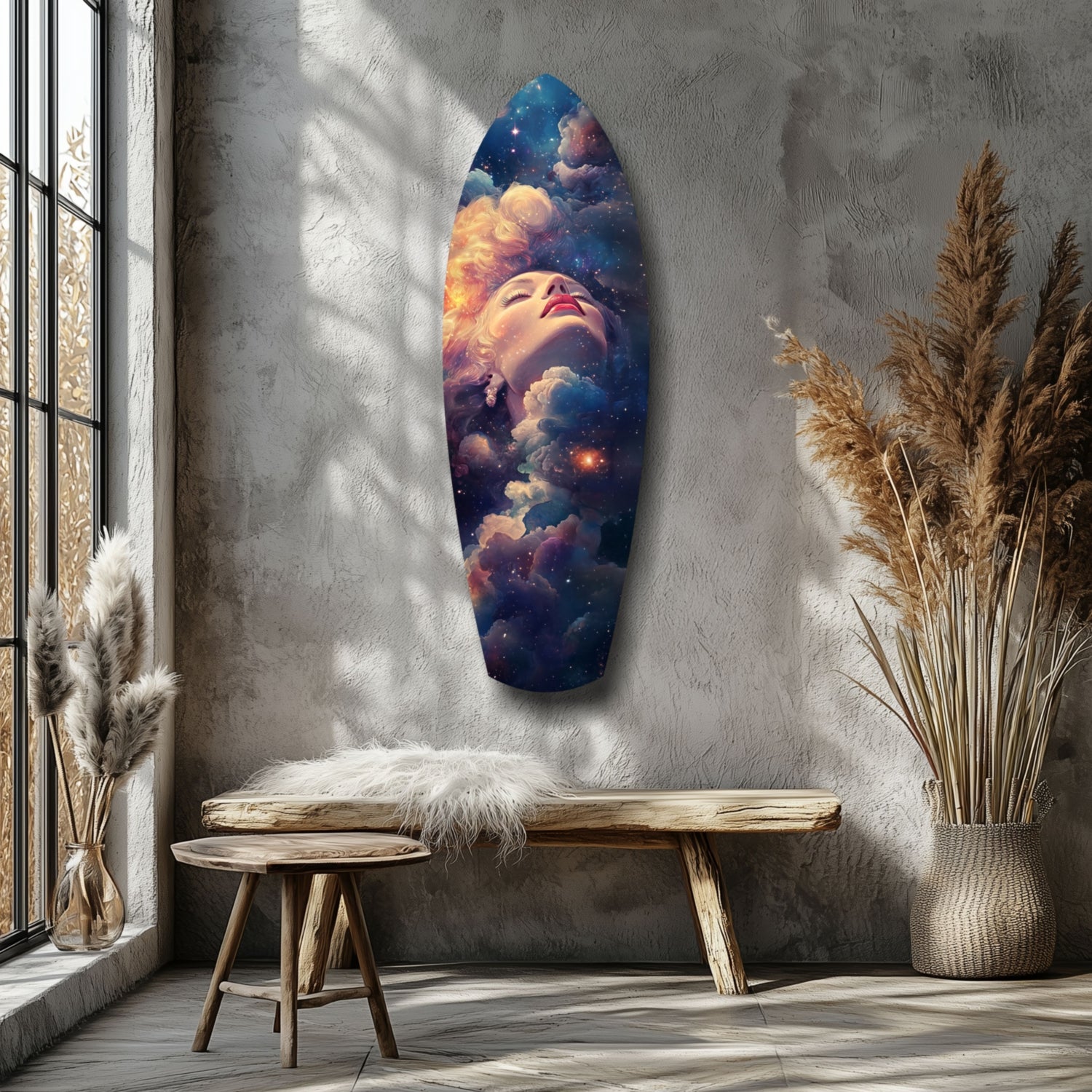 Celestial Dreamer Glass Wall Art.