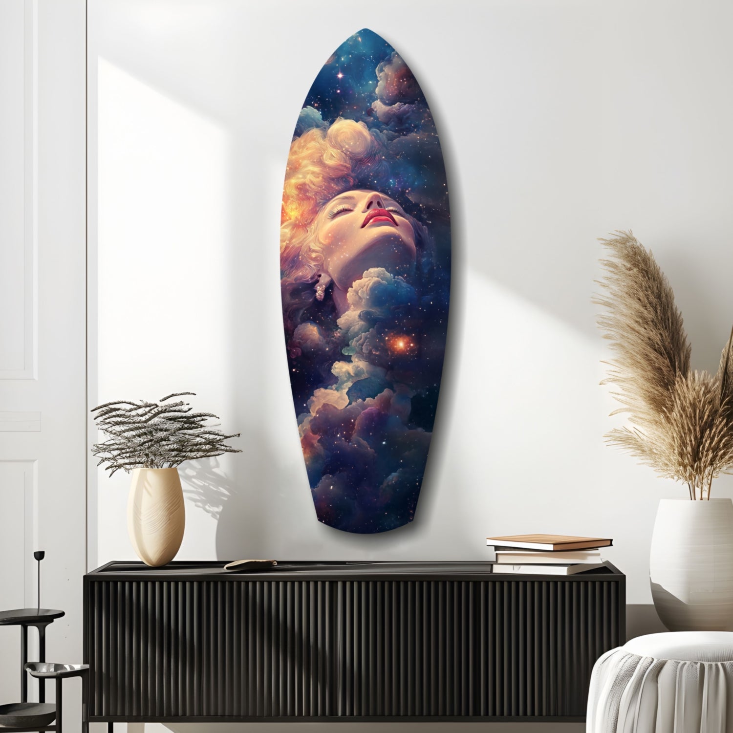 Celestial Dreamer Glass Wall Art.