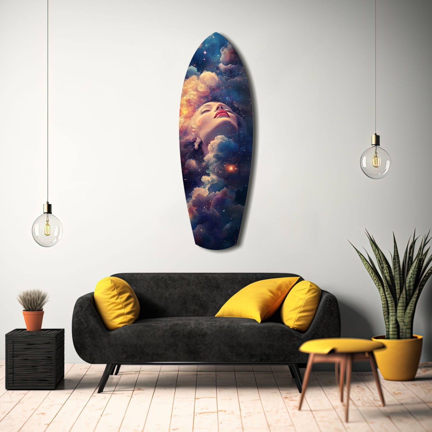 Celestial Dreamer Glass Wall Art.