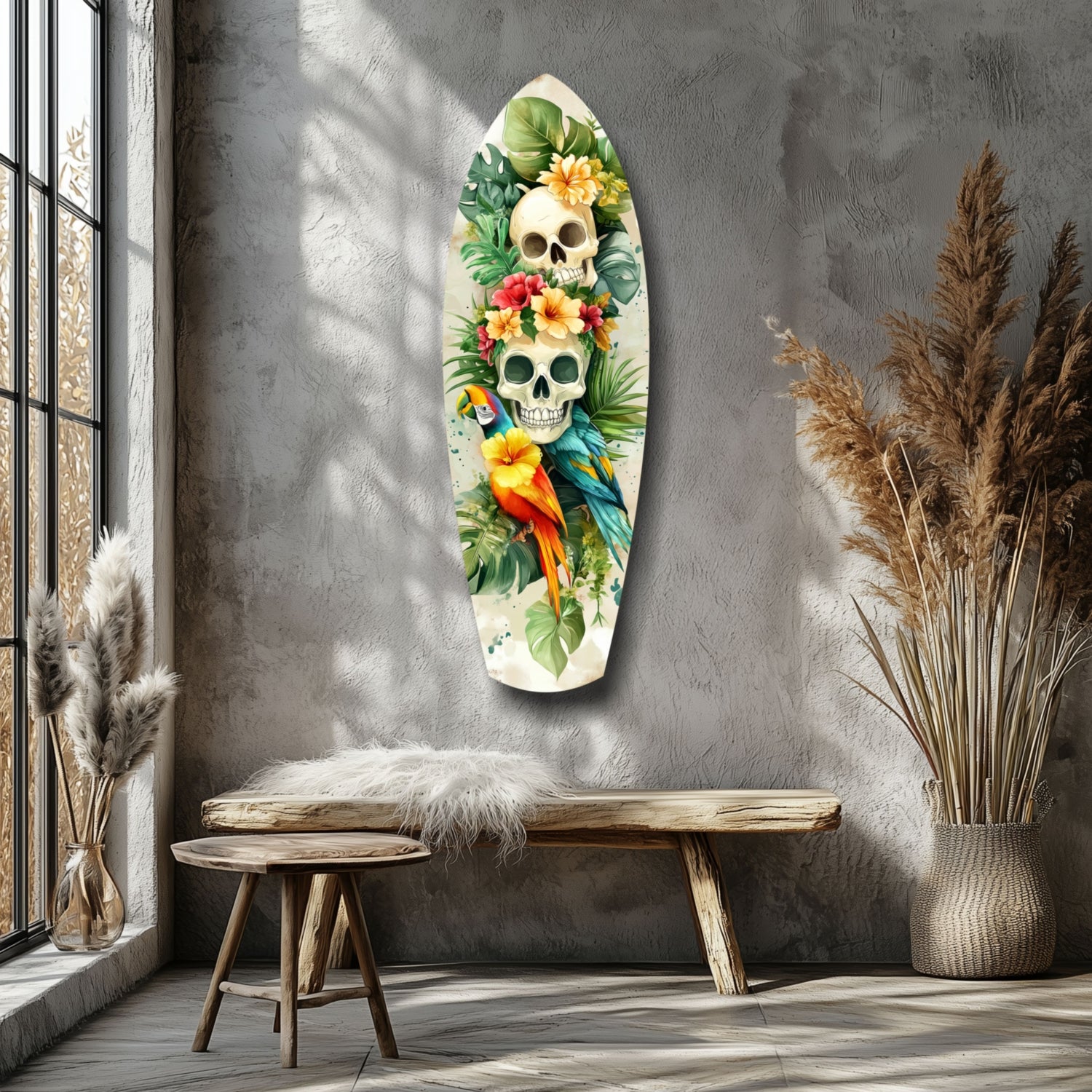 Tropical Mystique Glass Wall Art.