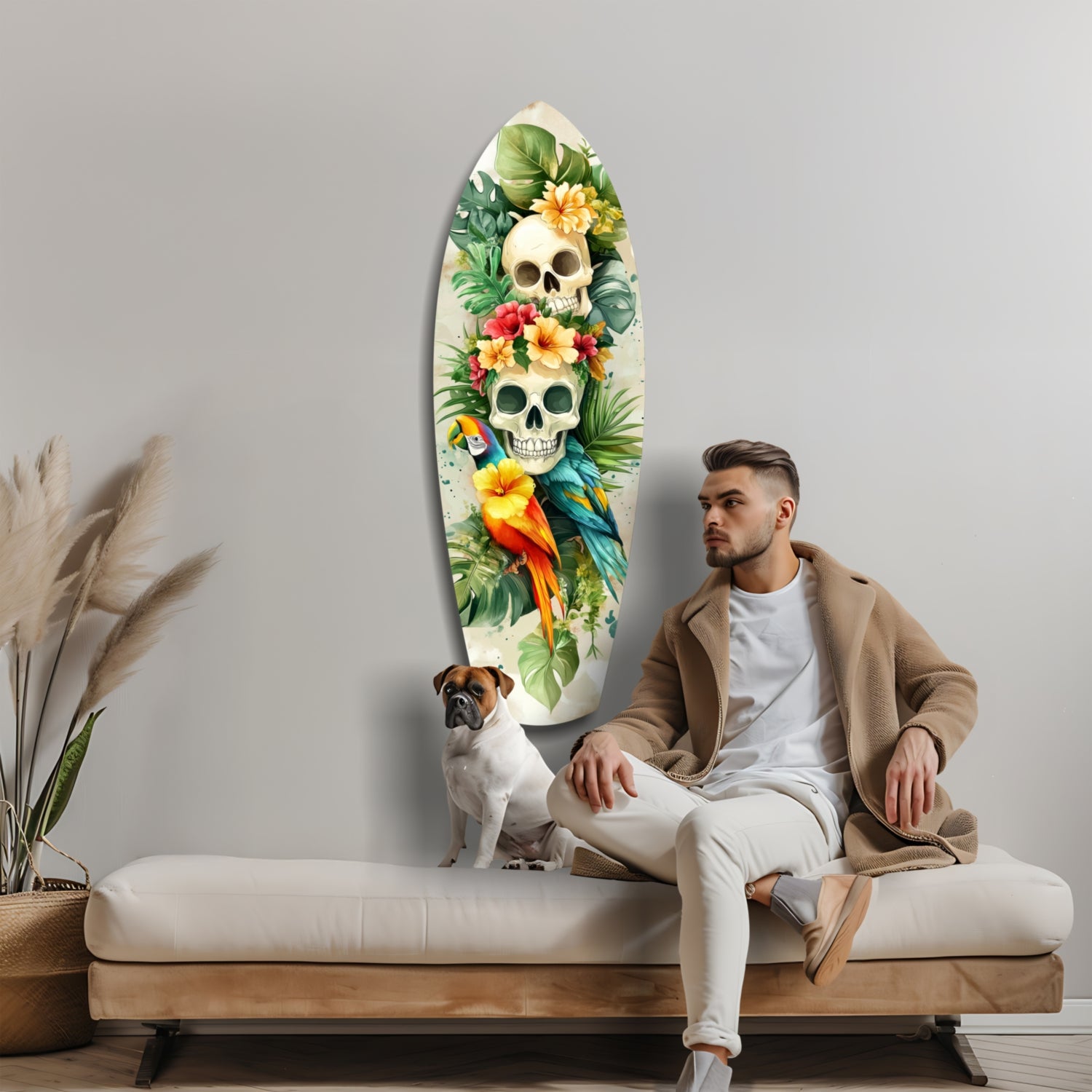 Tropical Mystique Glass Wall Art.