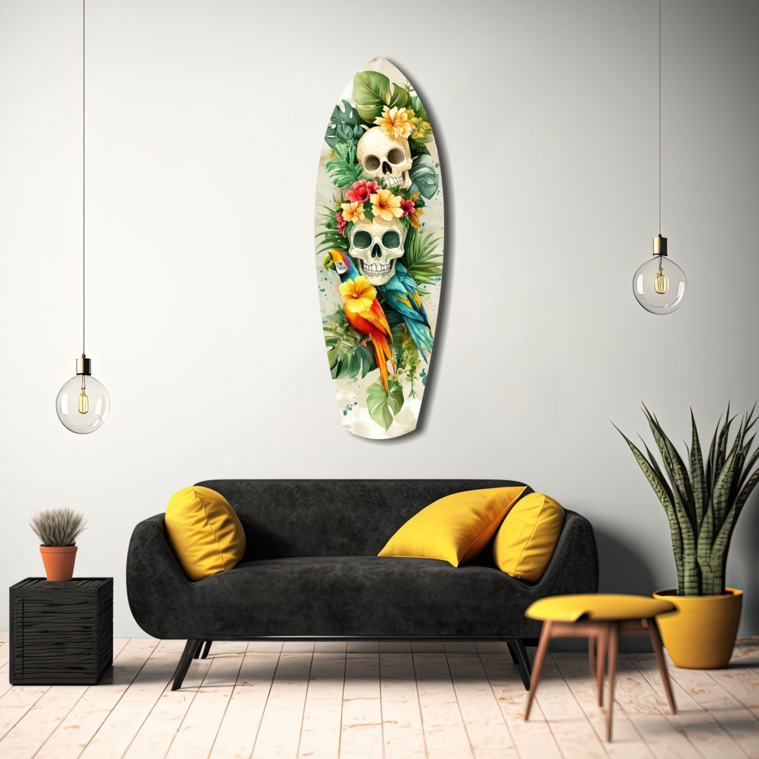 Tropical Mystique Glass Wall Art.
