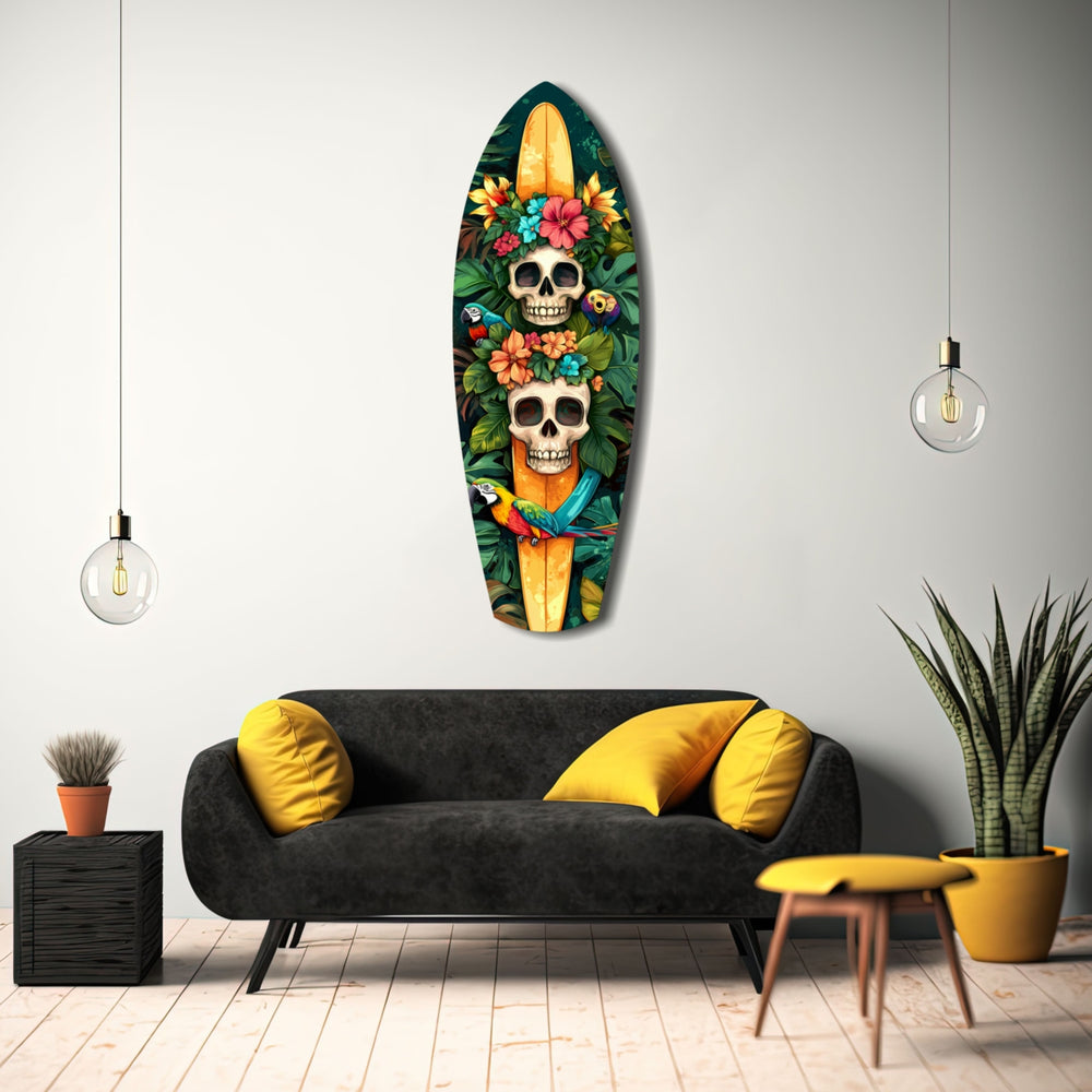 Tropical Mystique V2 Glass Wall Art.