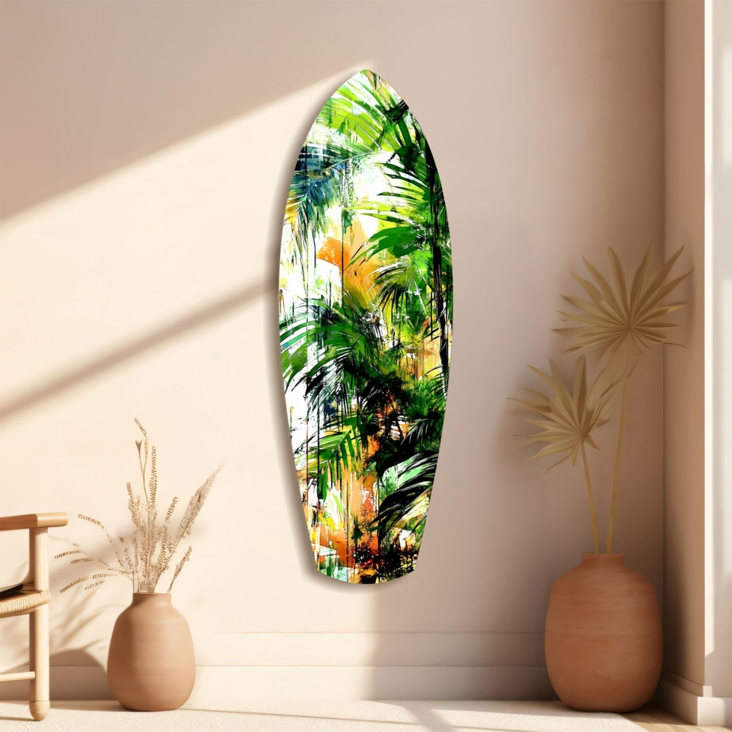 Tropical Forest Glass Wall Art.