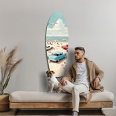 Timeless by the Sea V3 Glass Wall Art.