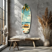 Timeless by the Sea V4 Glass Wall Art.