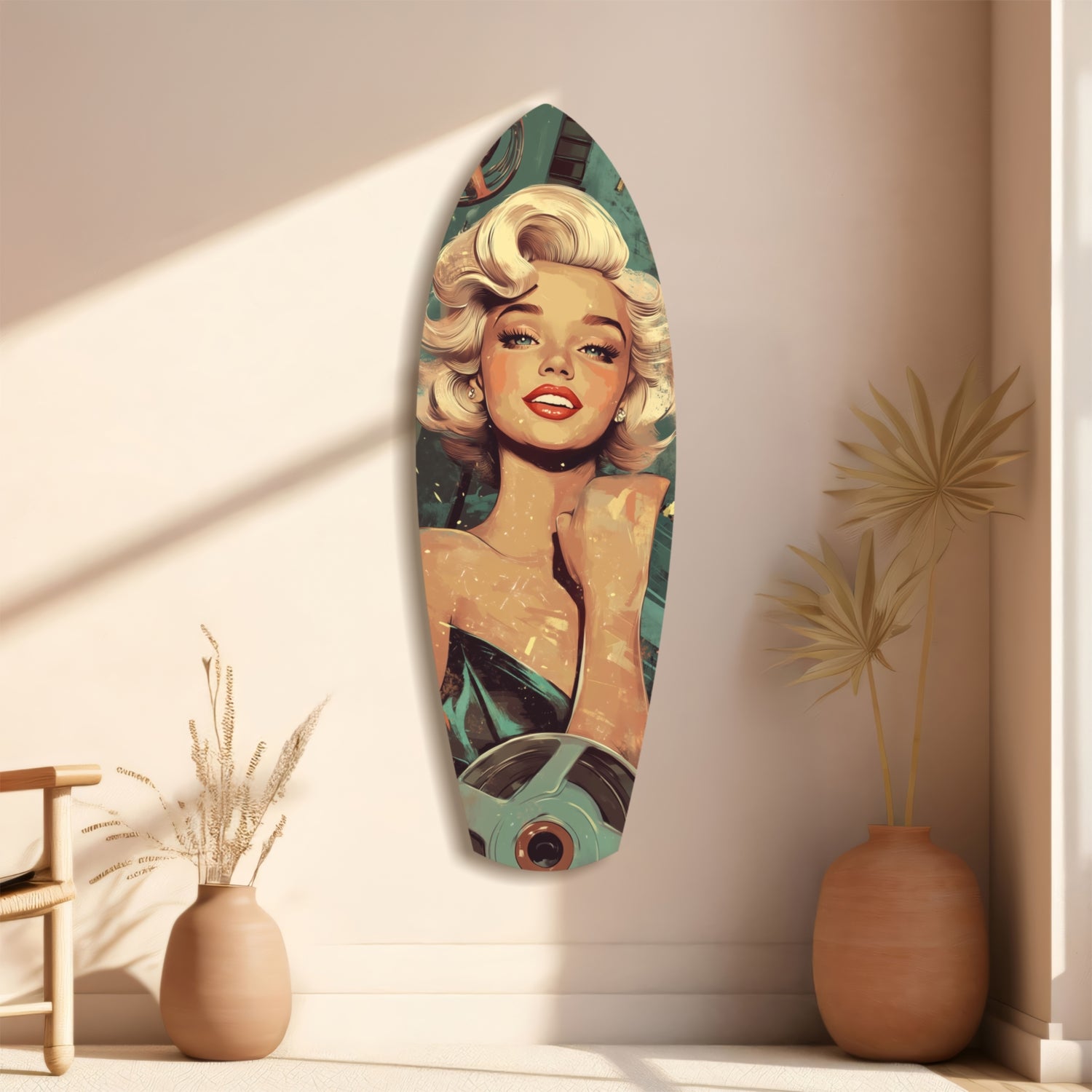 Marilyn Monroe V1 Glass Wall Art.