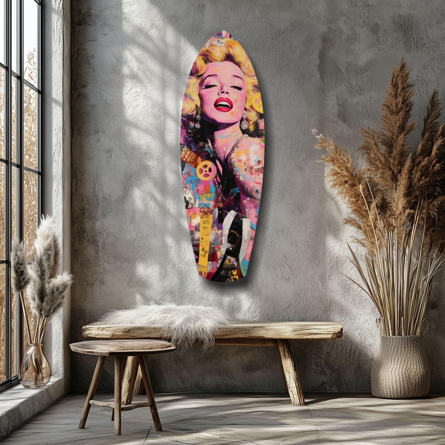 Marilyn Monroe V3 Glass Wall Art.
