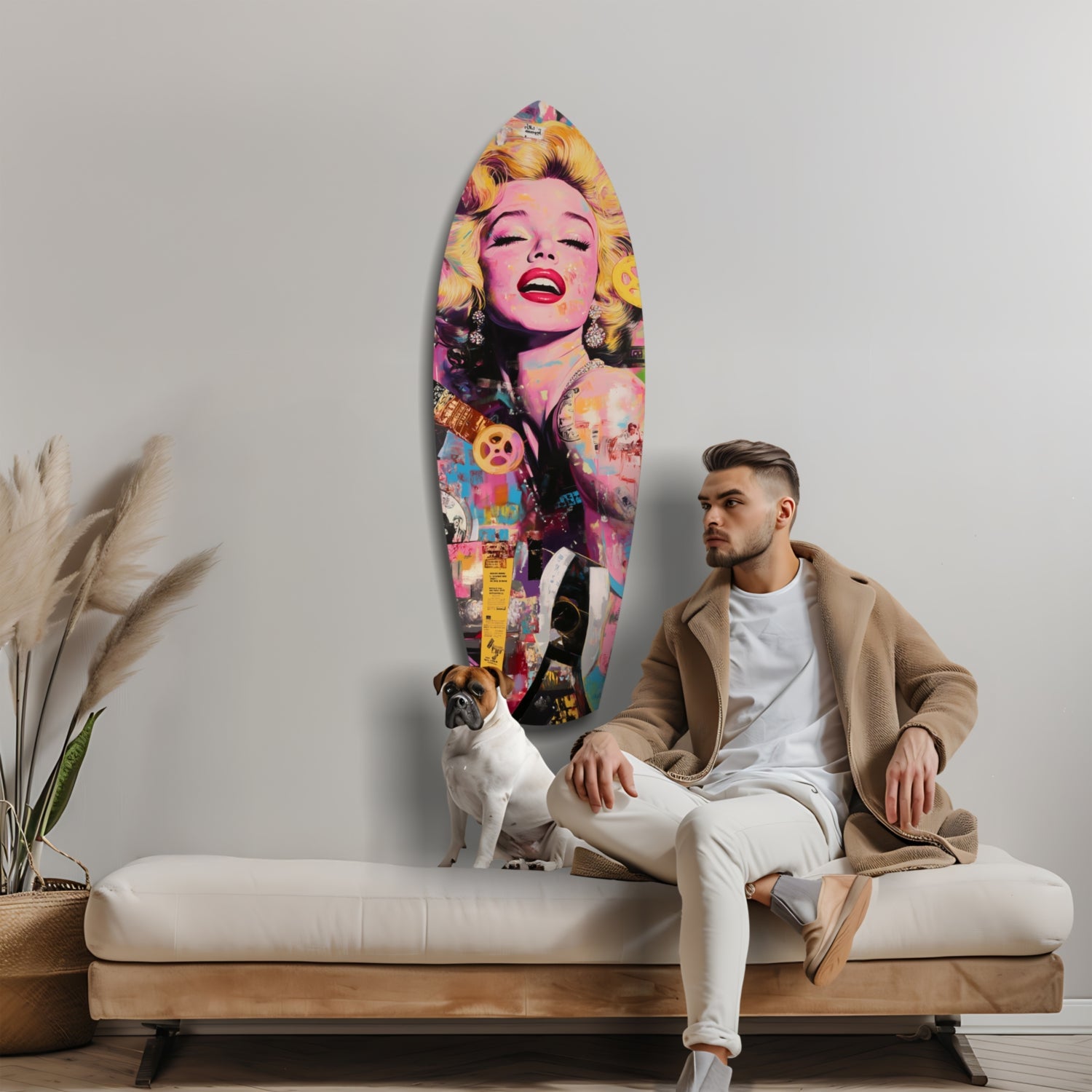 Marilyn Monroe V3 Glass Wall Art.