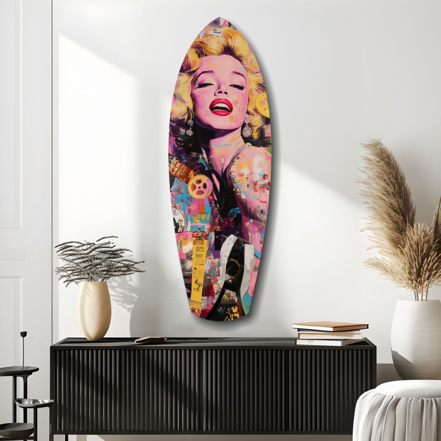 Marilyn Monroe V3 Glass Wall Art.