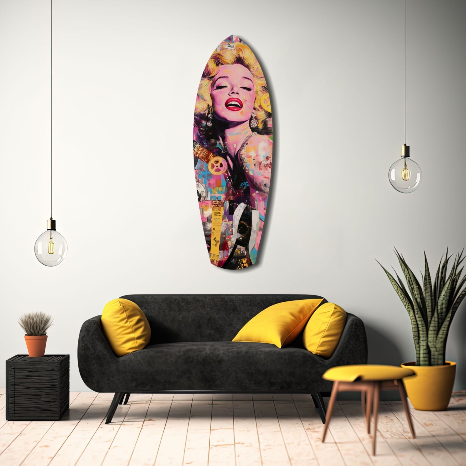 Marilyn Monroe V3 Glass Wall Art.