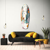Utopic Seashore Glass Wall Art.