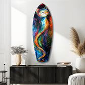 Cat Glass Wall Art.