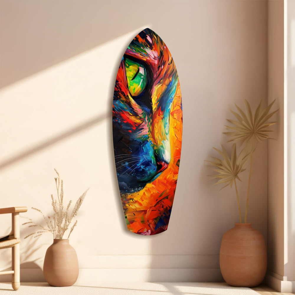 Cat Dream Glass Wall Art.