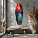 Dark City Glass Wall Art.