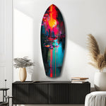 Dark City Glass Wall Art.