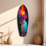 Dark City Glass Wall Art.