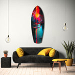 Dark City Glass Wall Art.