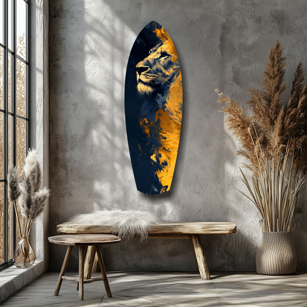 Lion Pride V1 Glass Wall Art.