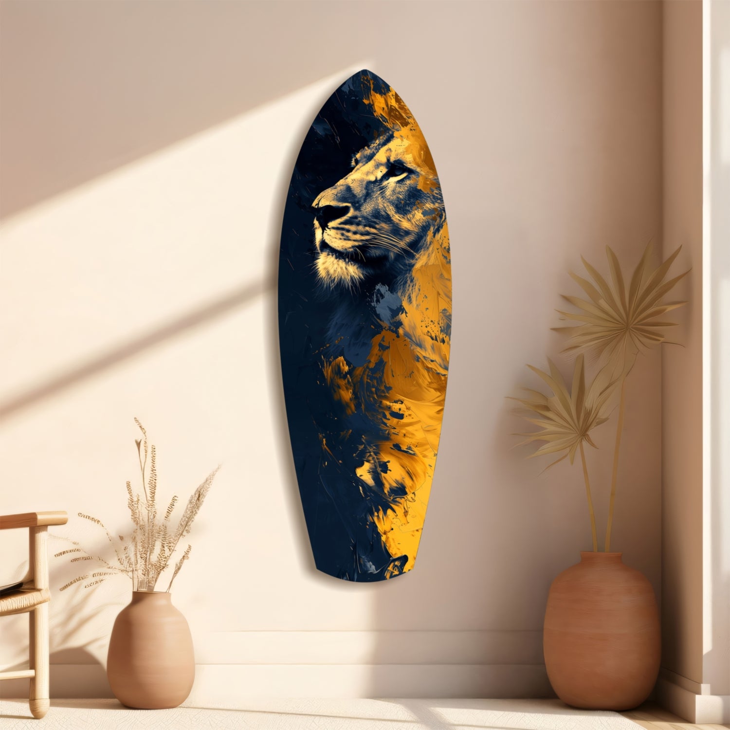 Lion Pride V1 Glass Wall Art.