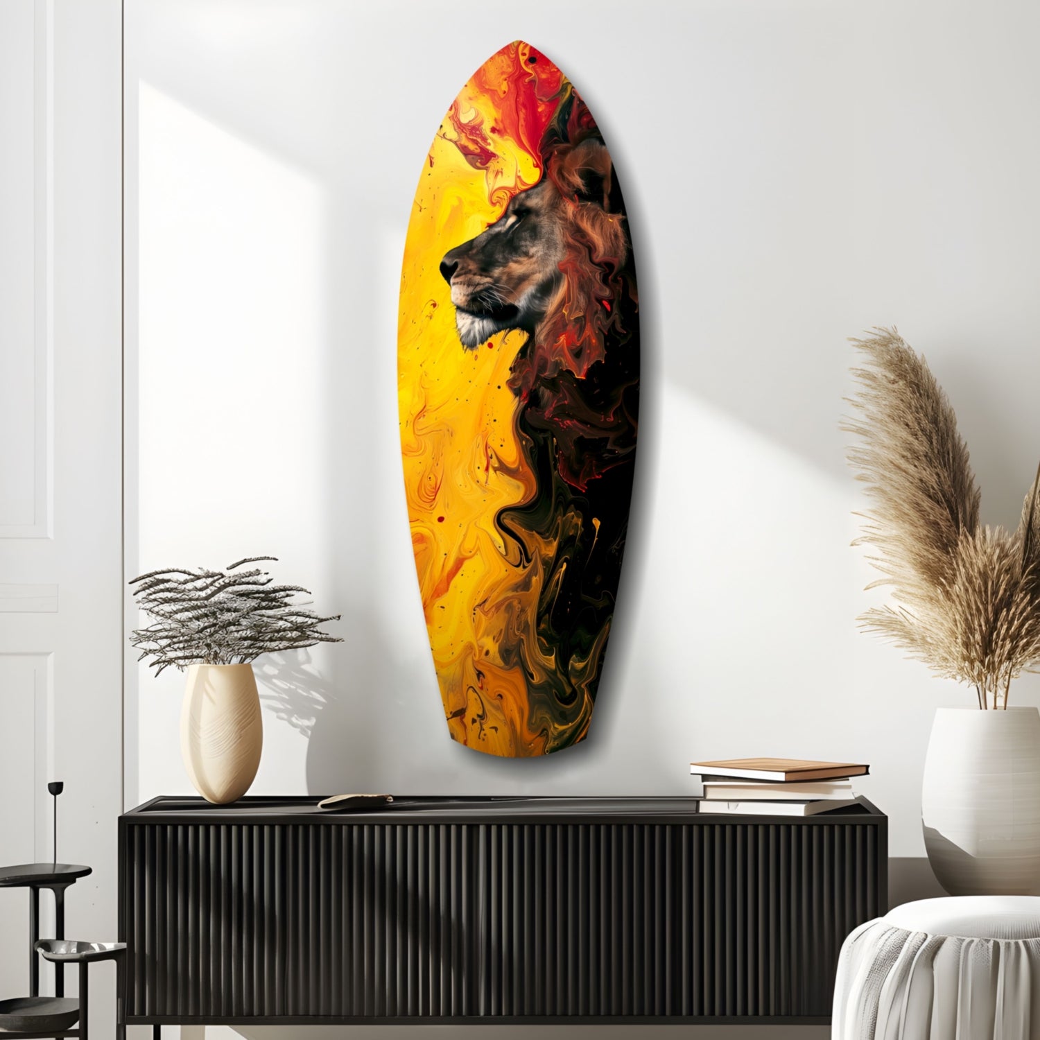 Lion Pride V3 Glass Wall Art.