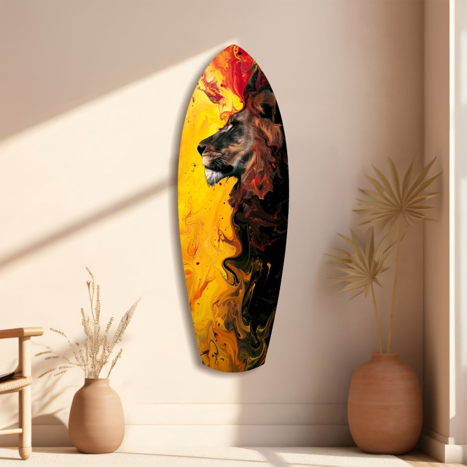 Lion Pride V3 Glass Wall Art.