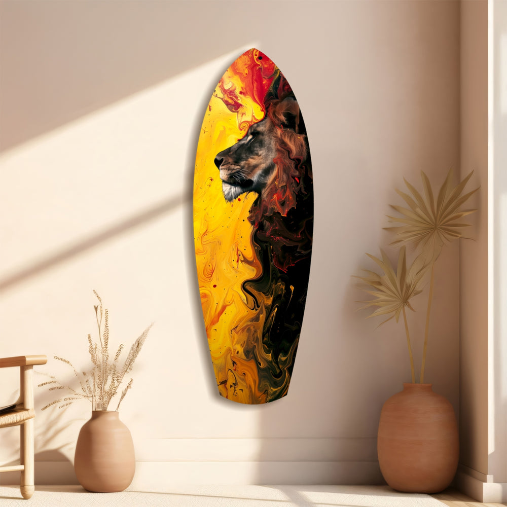 Lion Pride V3 Glass Wall Art.