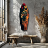 Lion Pride V5 Glass Wall Art.