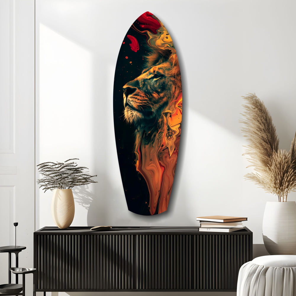Lion Pride V5 Glass Wall Art.