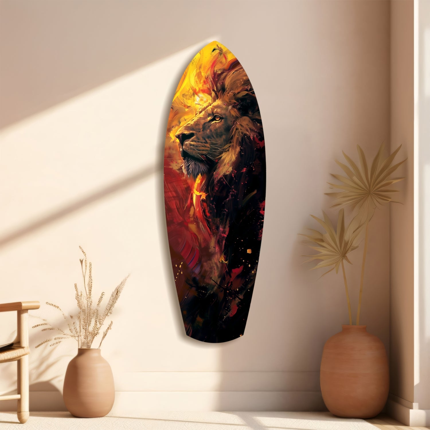 Lion Pride V6 Glass Wall Art.