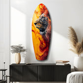 Lion Pride V7 Glass Wall Art.
