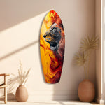 Lion Pride V7 Glass Wall Art.