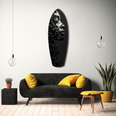 Graphite Glass Wall Art.