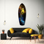 Yellow Bird Glass Wall Art.