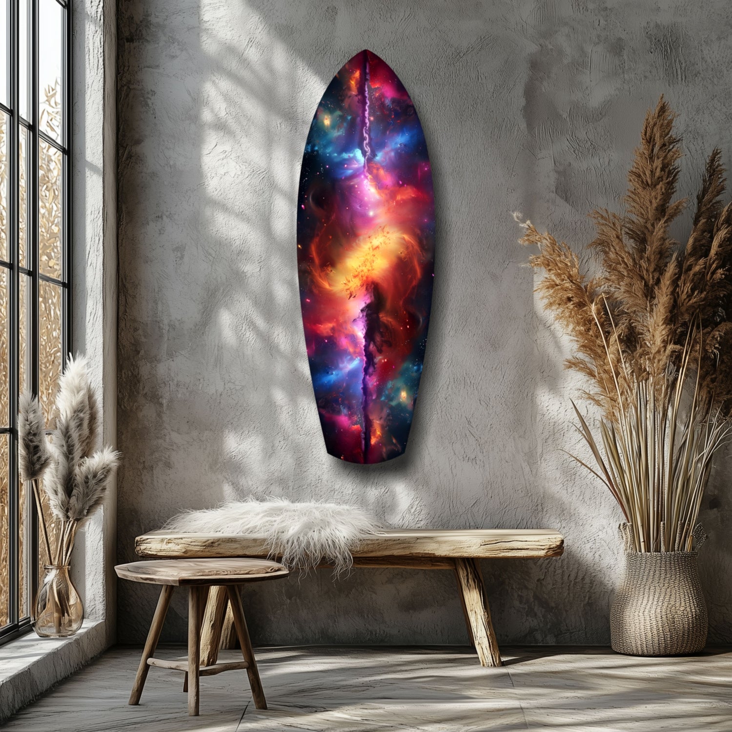 Safrane Space Glass Wall Art.