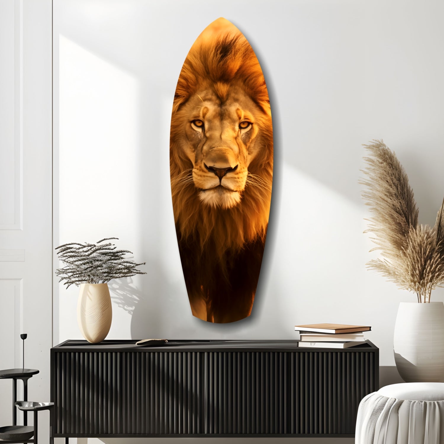 Mr Lion Glass Wall Art.