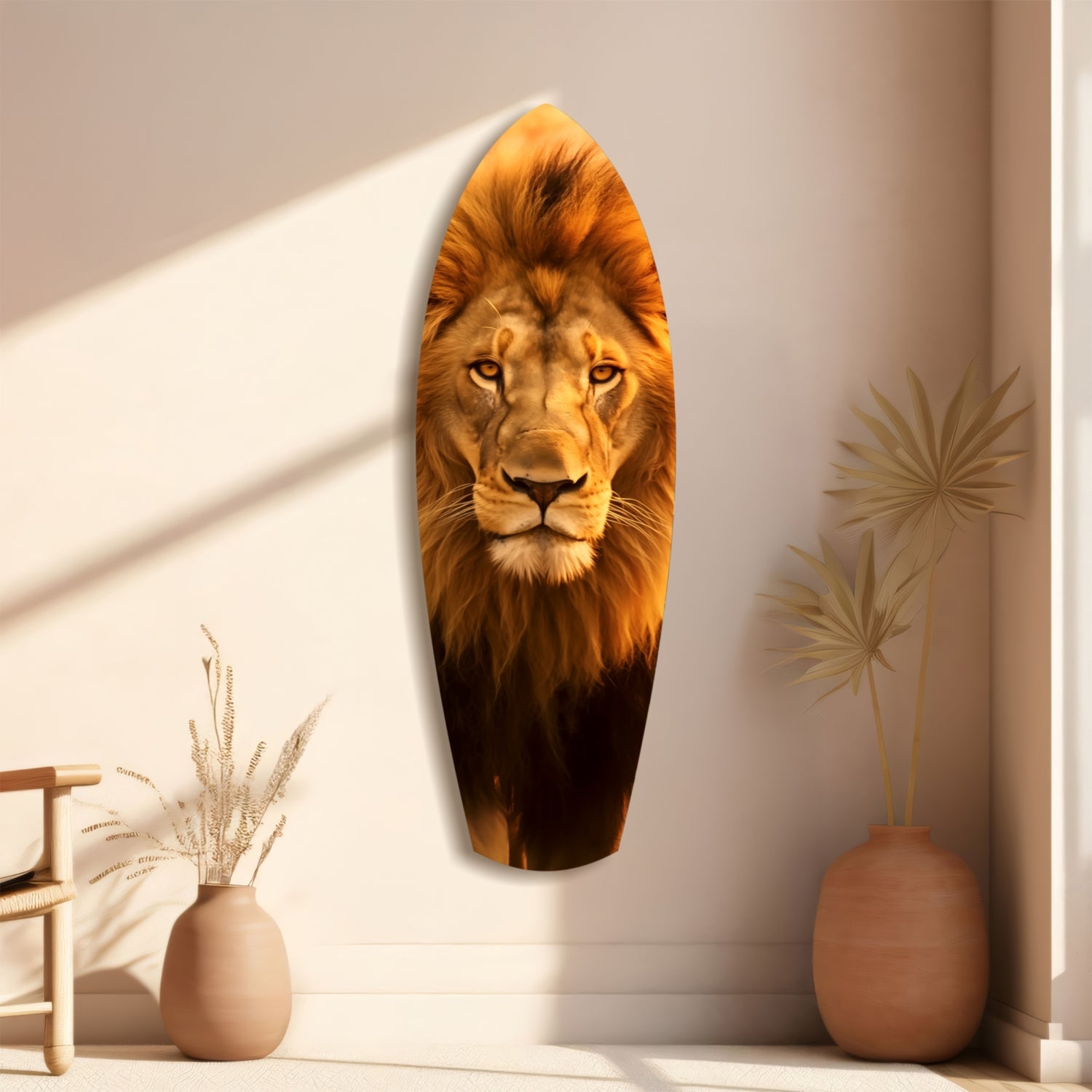 Mr Lion Glass Wall Art.