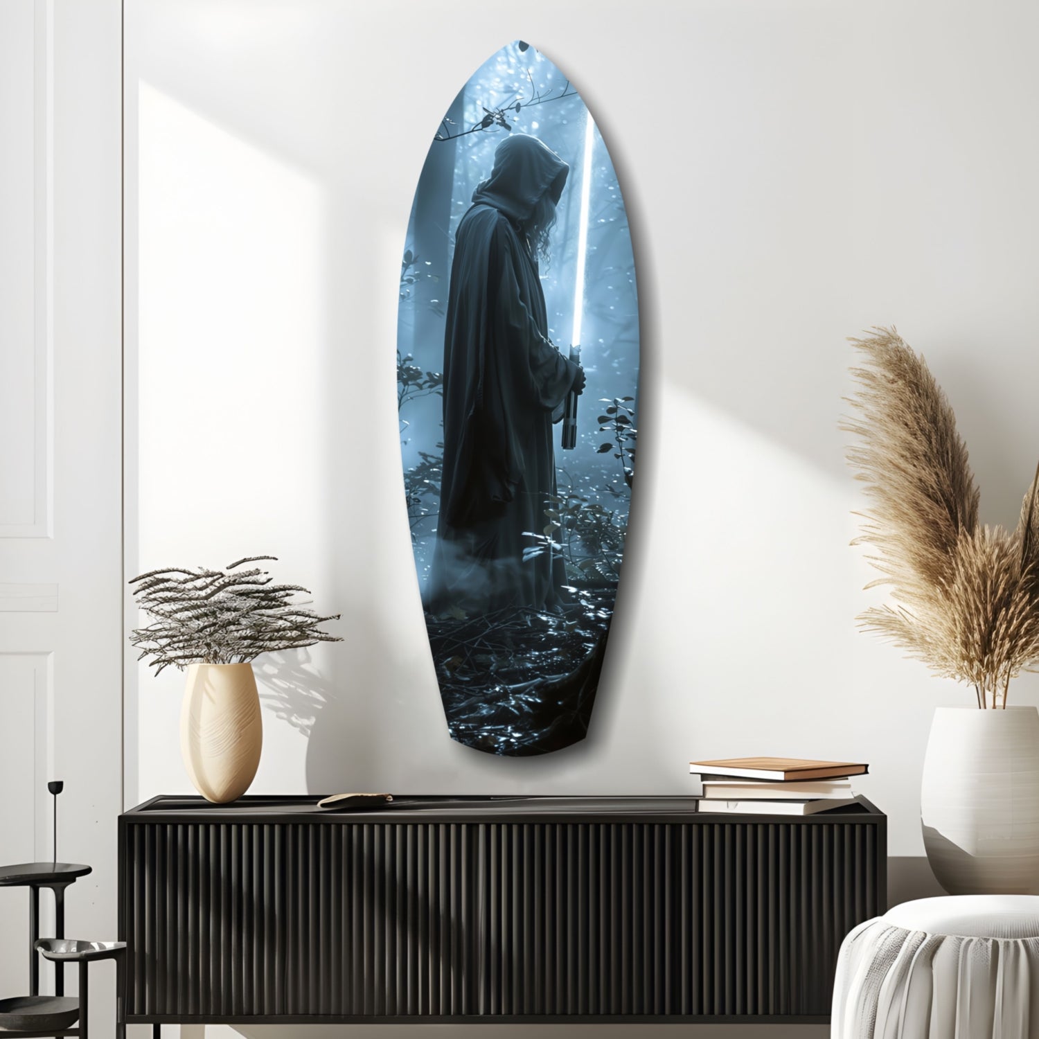 Light Saber Glass Wall Art.