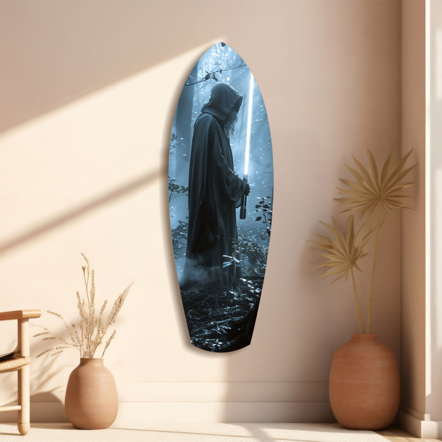 Light Saber Glass Wall Art.