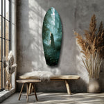 Light Saber in the Woods Glass Wall Art.
