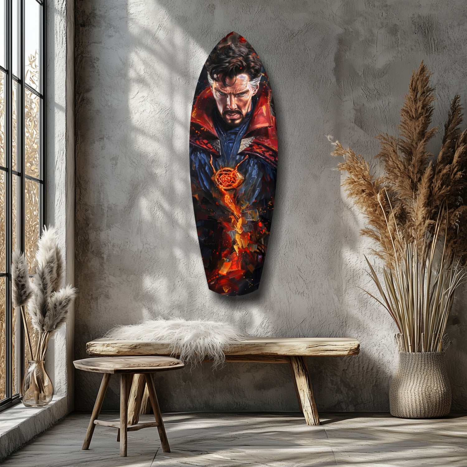 Superhero Glass Wall Art.